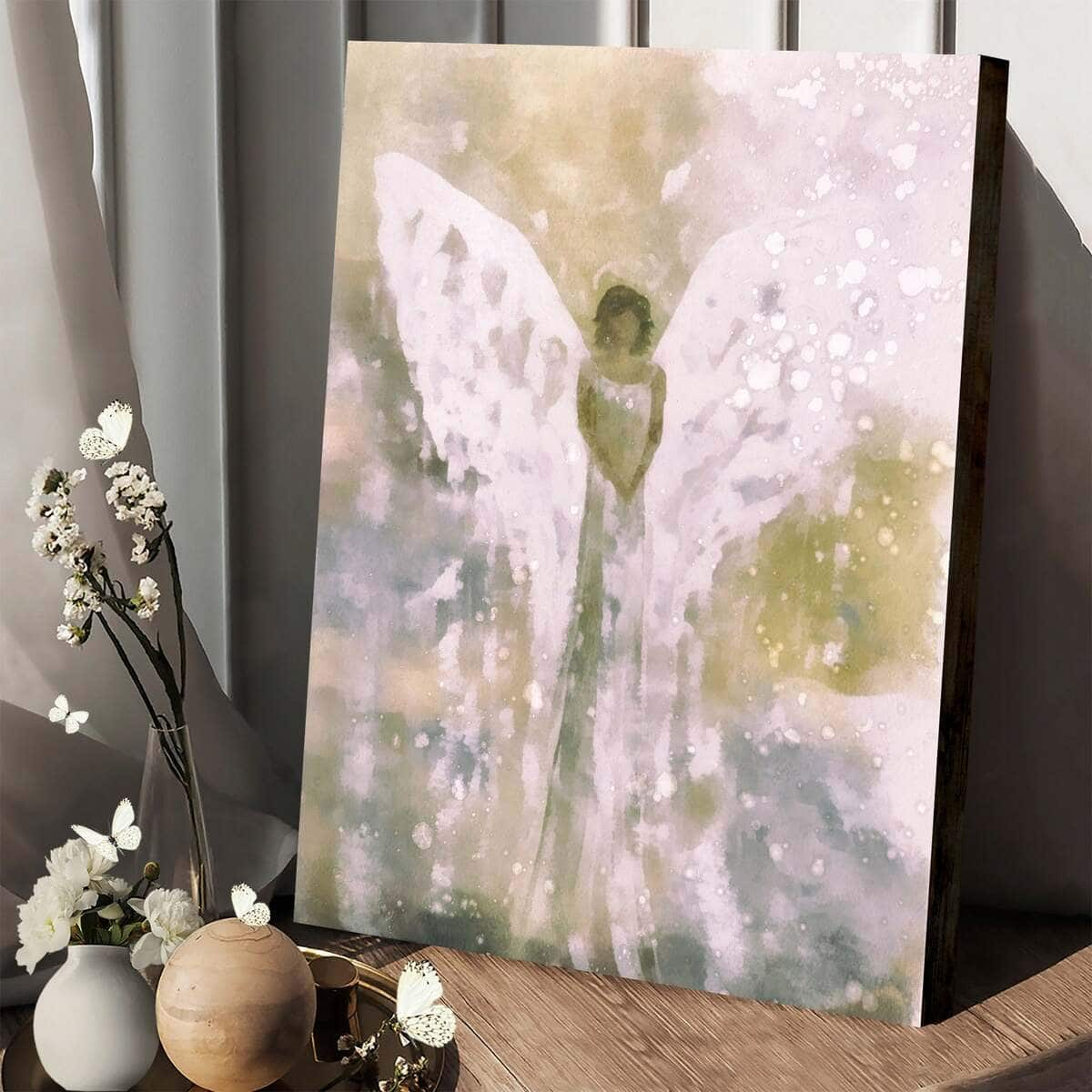 Christian Canvas Print Guardian Angel Catholic