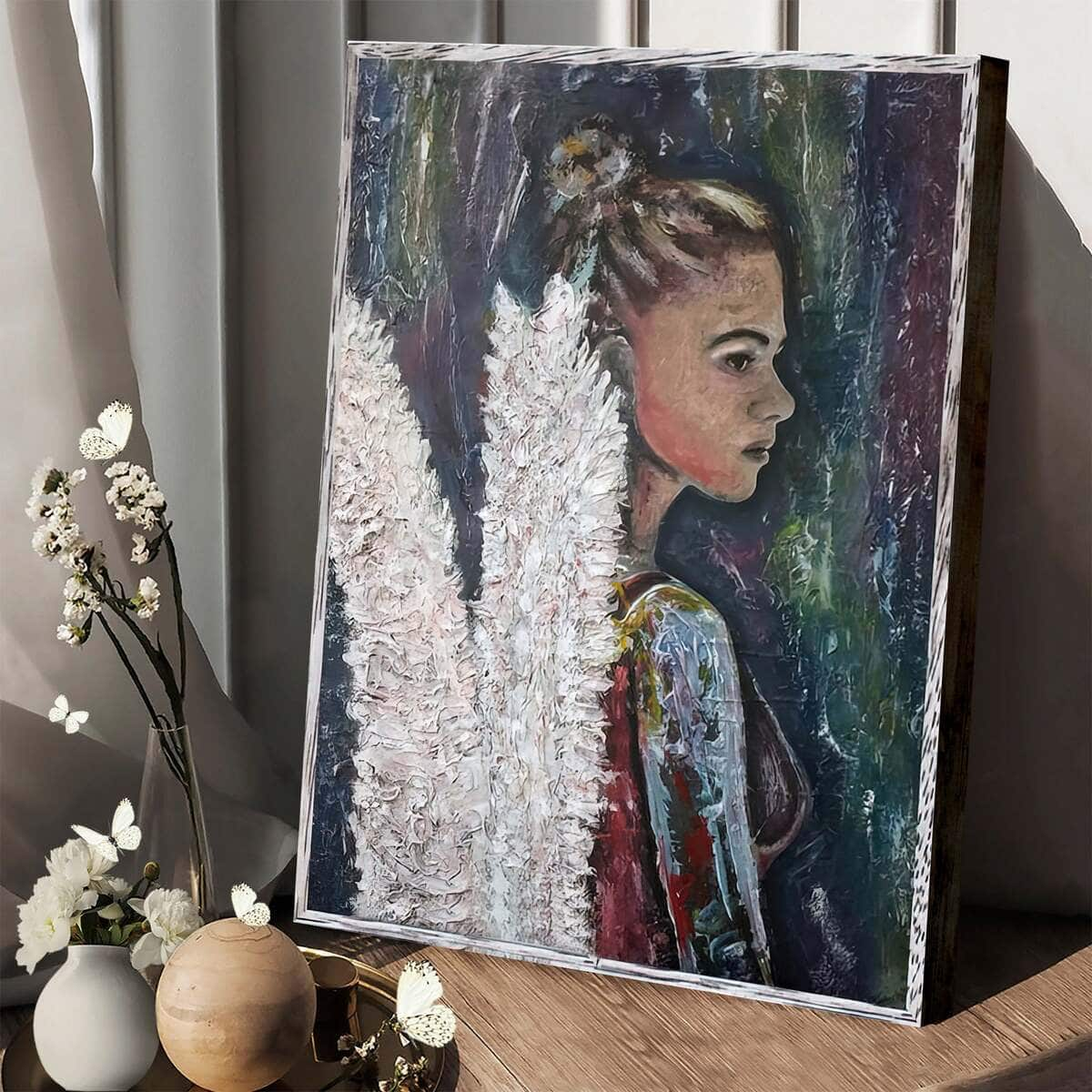 Christian Canvas Print Catholic Guardian Angel