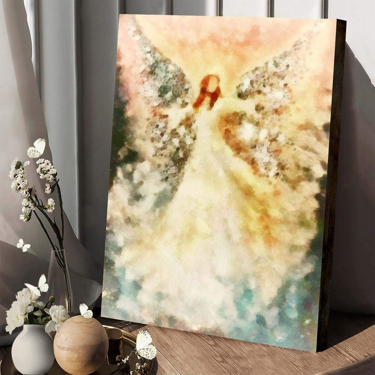 Christian Canvas Print Religious Guardian Angel