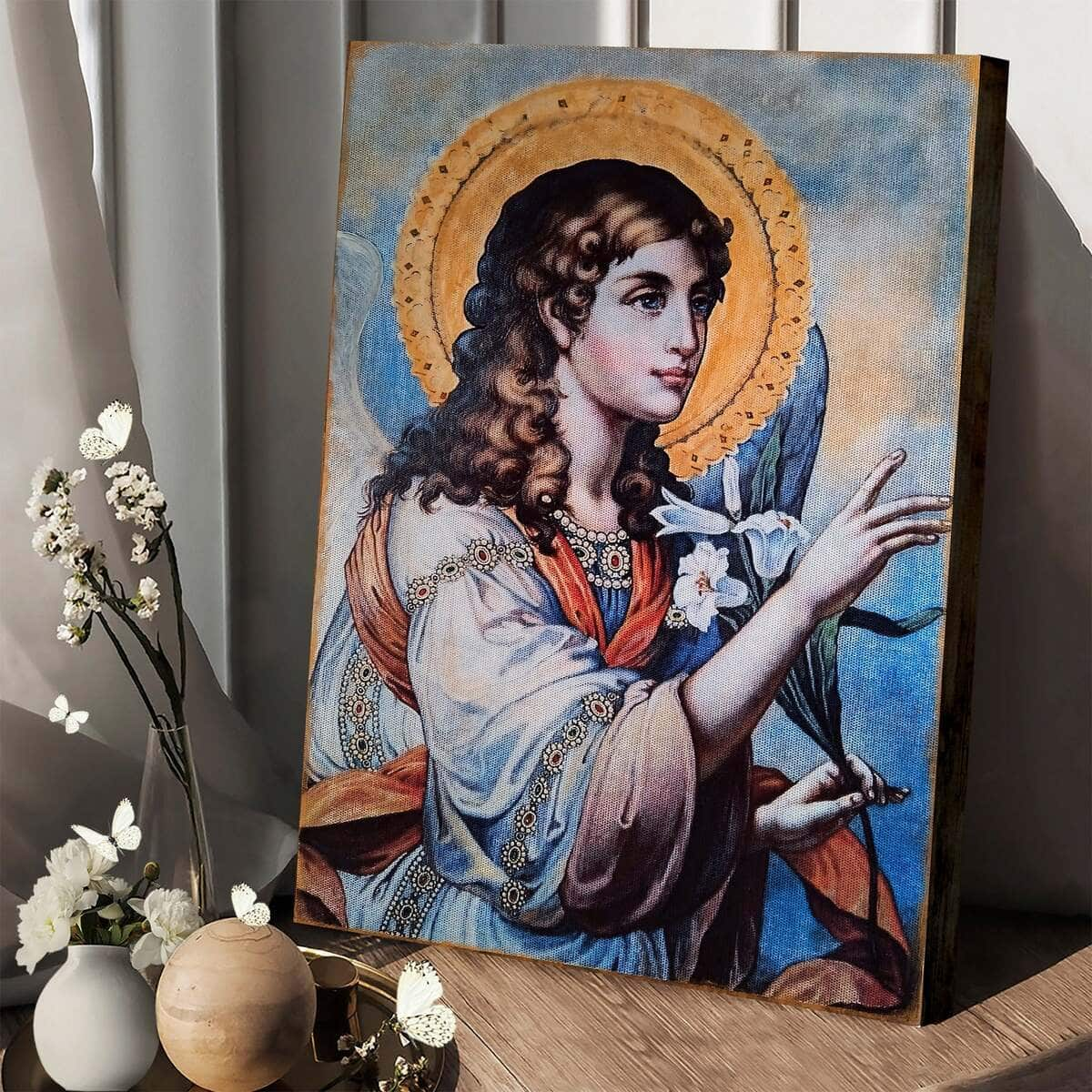 Christian Canvas Print Archangel Gabriel Religious