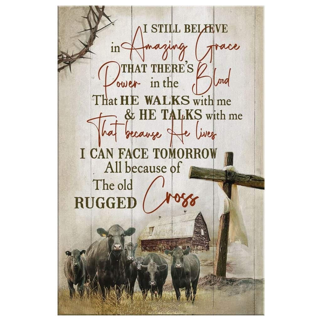 Christian Canvas Print I Still Believe In Amazing Grace Farmhouse Style Christian Canvas Print I Still Believe In Amazing Grace Farmhouse Style