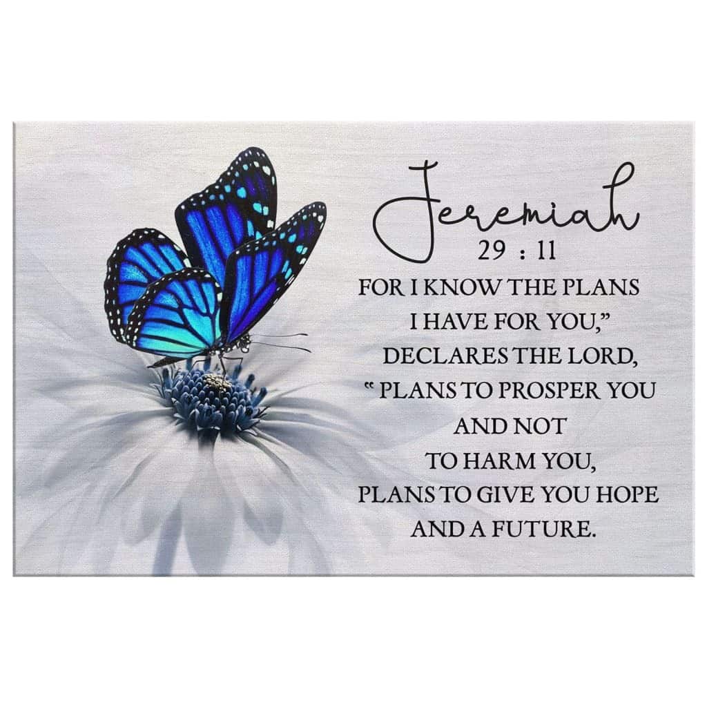 Jeremiah 29:11 Christian Canvas Wall Art For I Know The Plans I Have For You Jeremiah 29:11 Christian Canvas Wall Art For I Know The Plans I Have For You