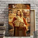 Christian Canvas Print Lamb Of Jesus Heaven Light