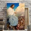 Christian Canvas Print Come Unto Me Christ