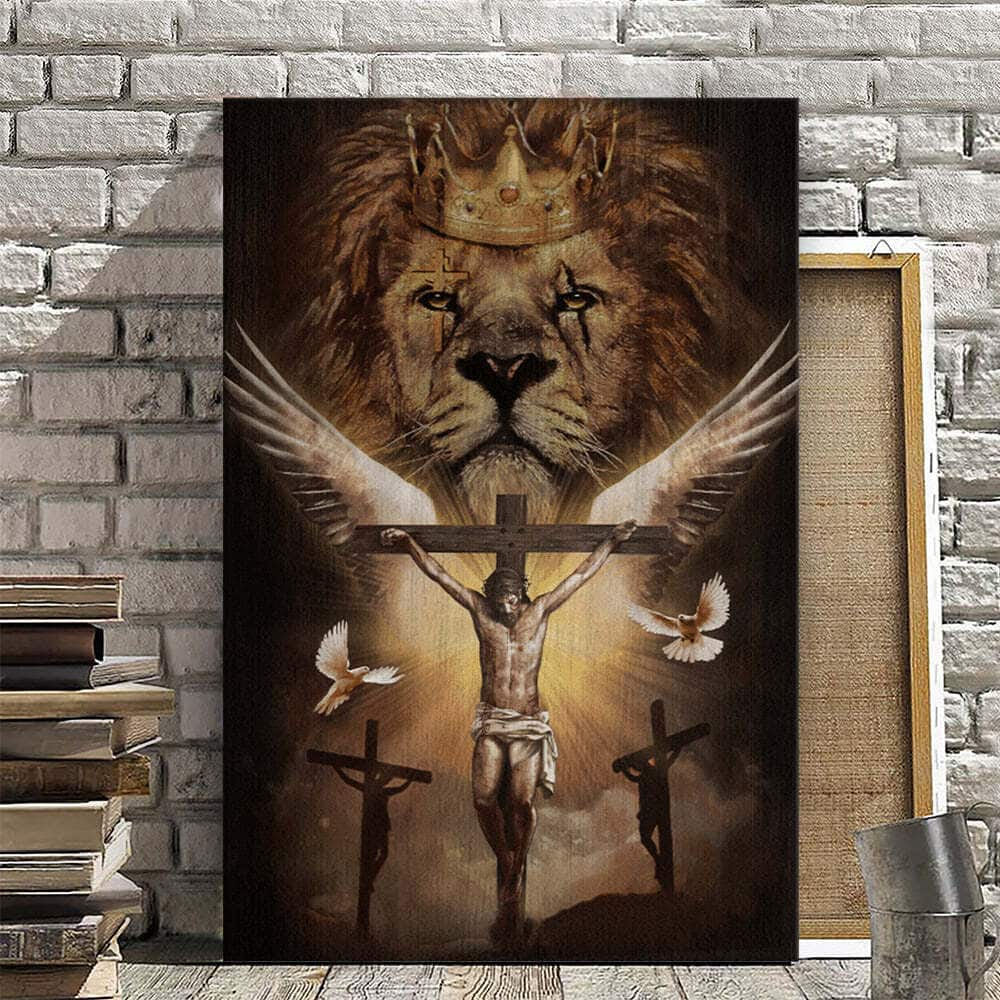 Christian Canvas Print Jesus On Cross