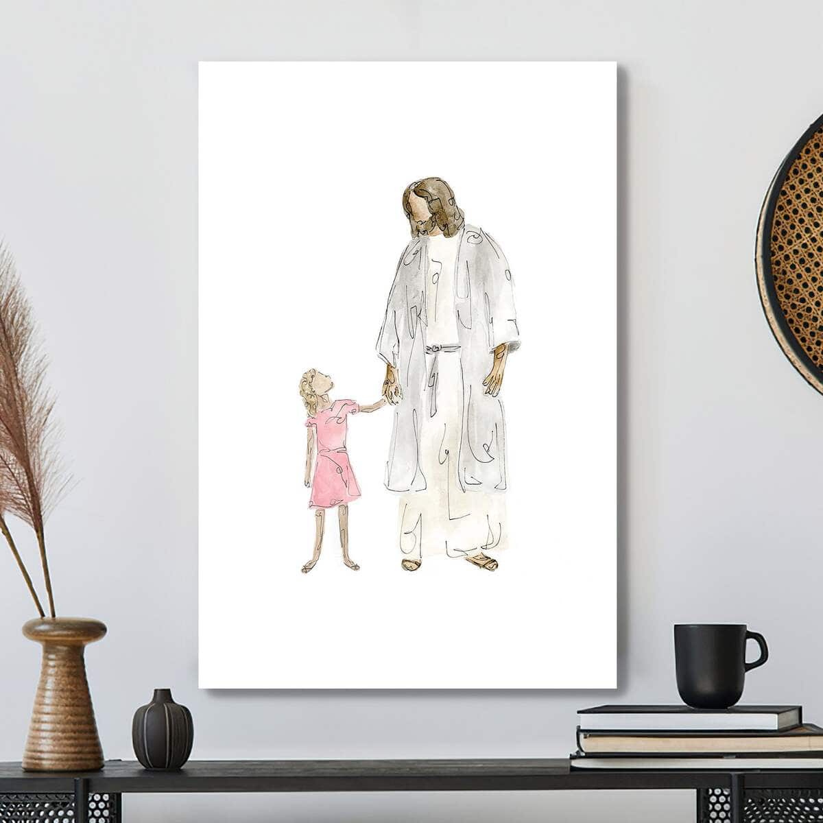Christian Canvas Print Christ With Child Christian Canvas Print Christ With Child