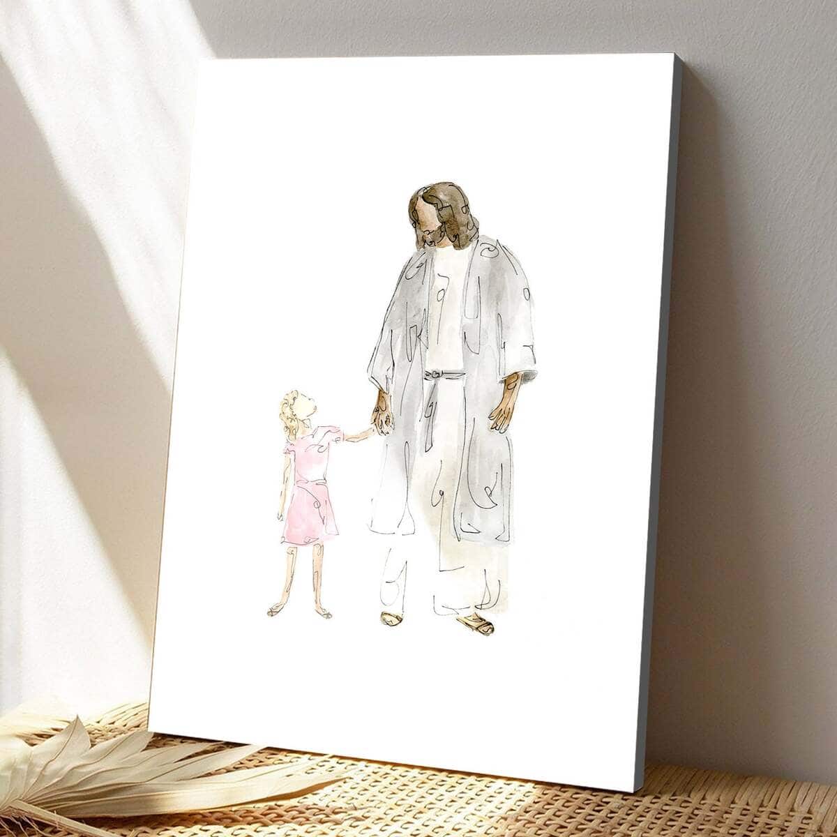 Christian Canvas Print Christ With Child Christian Canvas Print Christ With Child