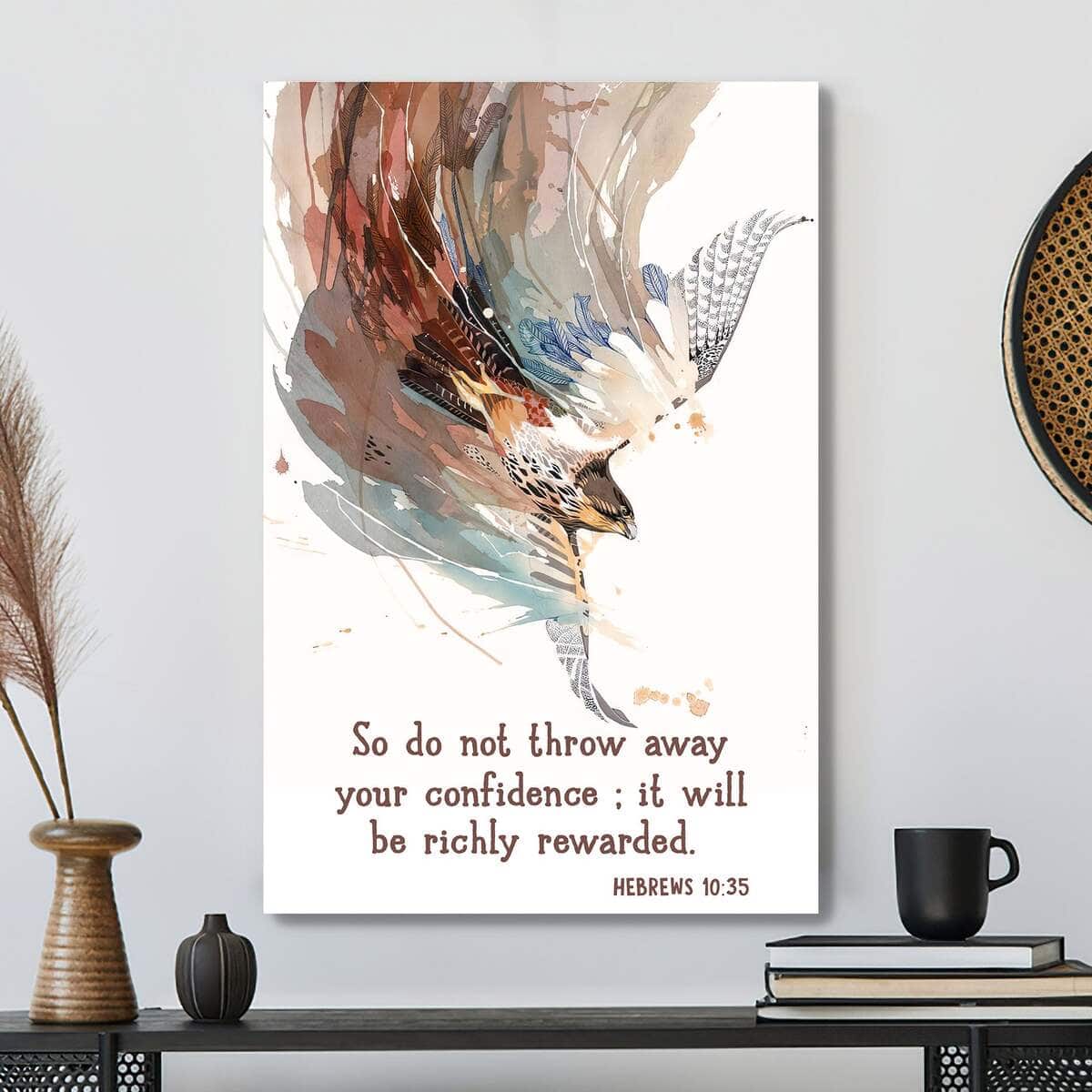 Christian Canvas Print Eagle So Do Not Throw Away Your Confidence Christian Canvas Print Eagle So Do Not Throw Away Your Confidence
