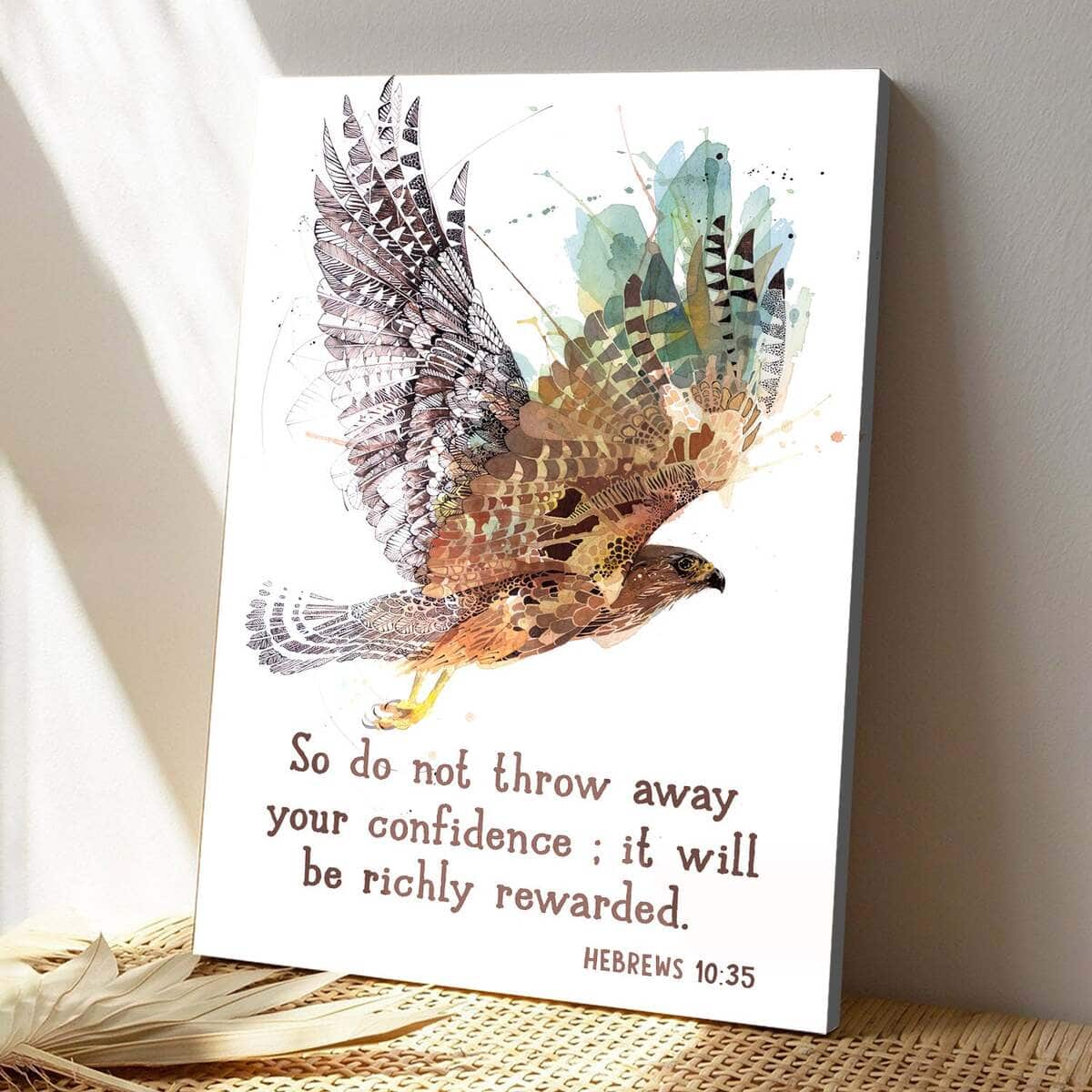 Christian Canvas Print So Do Not Throw Away Your Confidence