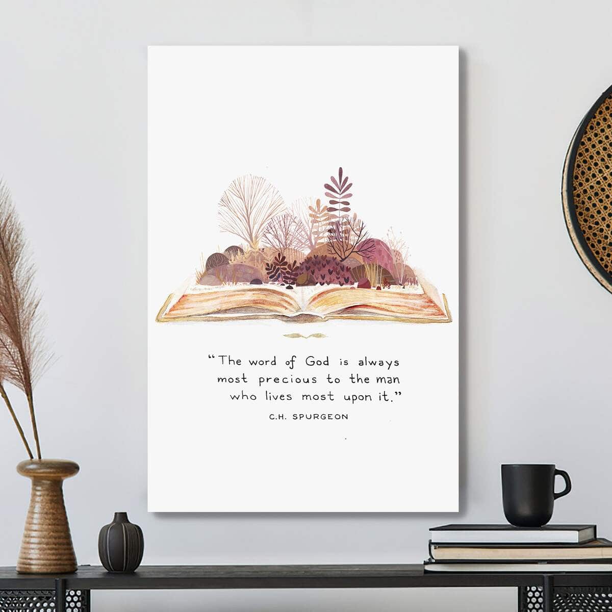 Christian Canvas Print The Word Of God Bible Verse Christian Canvas Print The Word Of God Bible Verse