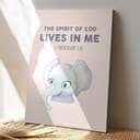 Elephant The Spirit Lives In Me Christian Canvas Print Elephant The Spirit Lives In Me Christian Canvas Print