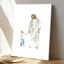 Christian Canvas Print Christ With Child Bible Verse