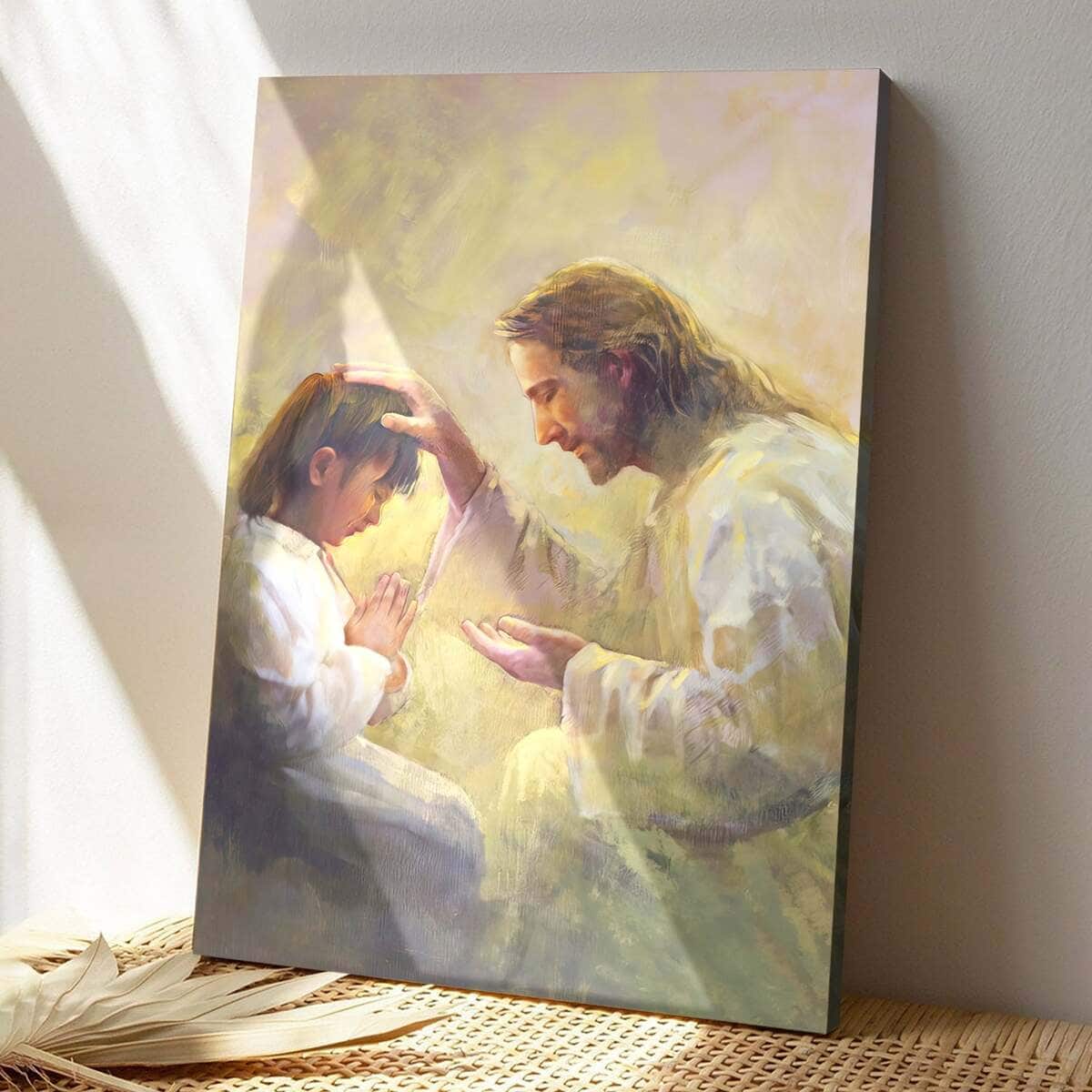 Christian Canvas Print Prater Of Love Jesus And Child Christian Canvas Print Prater Of Love Jesus And Child