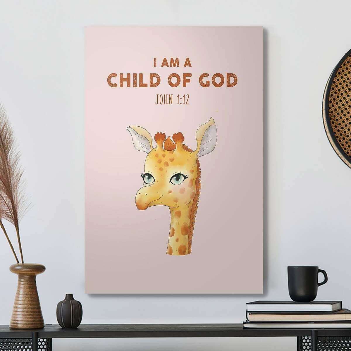 Christian Canvas Print I Am A Child Of God Deer Christian Canvas Print I Am A Child Of God Deer