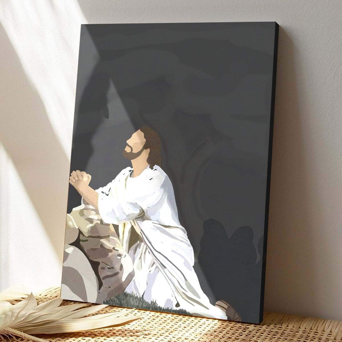 Christian Canvas Print Garden Of Jesus Christian Canvas Print Garden Of Jesus