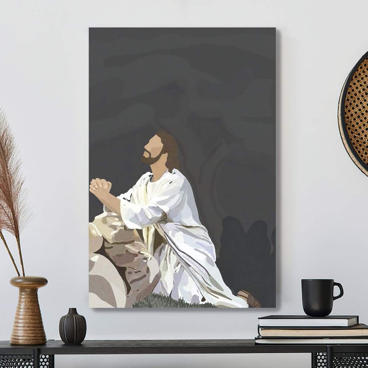 Christian Canvas Print Garden Of Jesus Christian Canvas Print Garden Of Jesus
