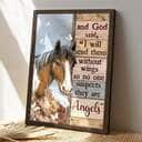 Christian Canvas Print Horse And God Said