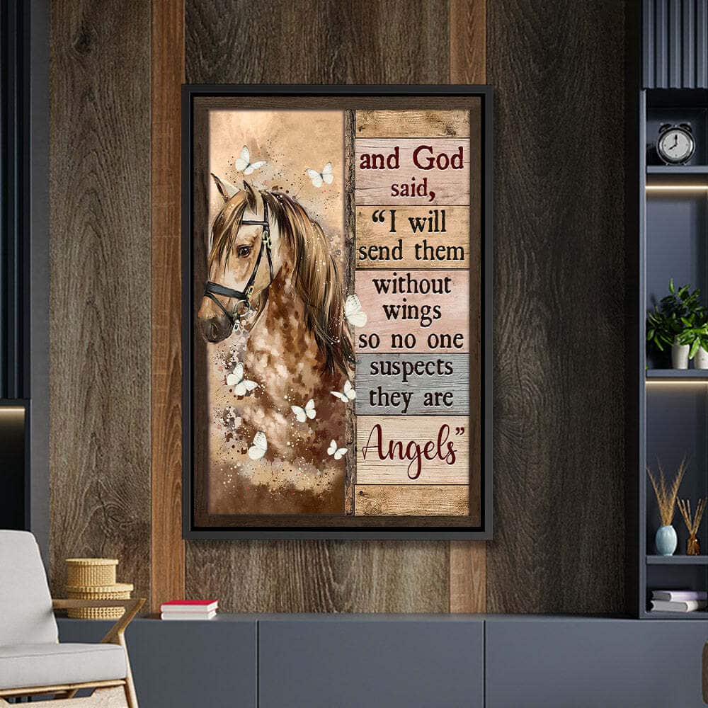 Christian Canvas Print I Will Send Them Without Wings So No One Suspects They Are Angels Christian Canvas Print I Will Send Them Without Wings So No One Suspects They Are Angels
