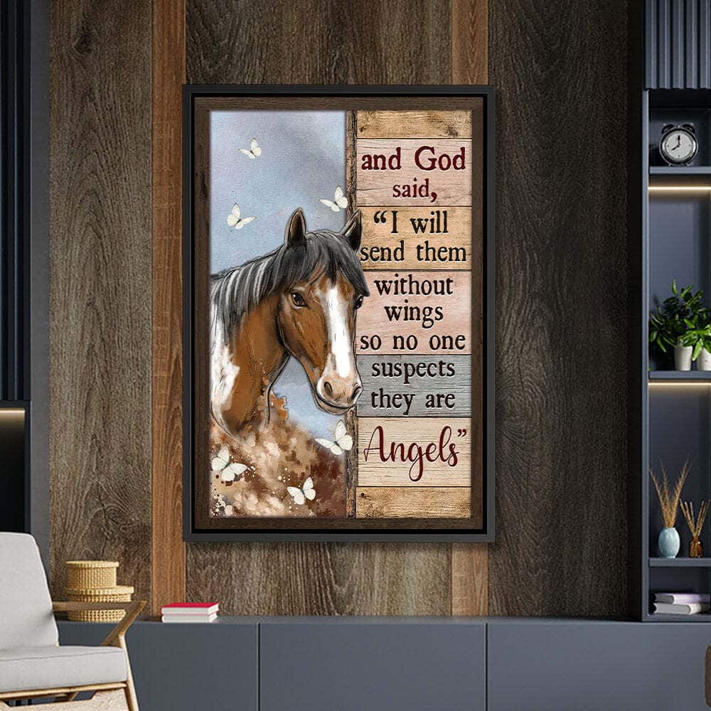 Christian Canvas Print Horse And God Said Christian Canvas Print Horse And God Said
