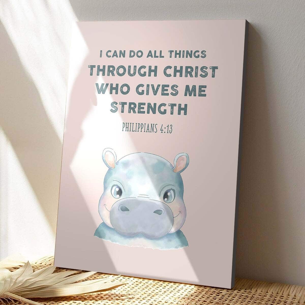 Christian Canvas Print I Can Do All Things Through Christ Bible Verse Christian Canvas Print I Can Do All Things Through Christ Bible Verse