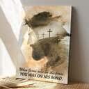 Christian Canvas Print When Jesus Was On The Cross Bible Verse Christian Canvas Print When Jesus Was On The Cross Bible Verse