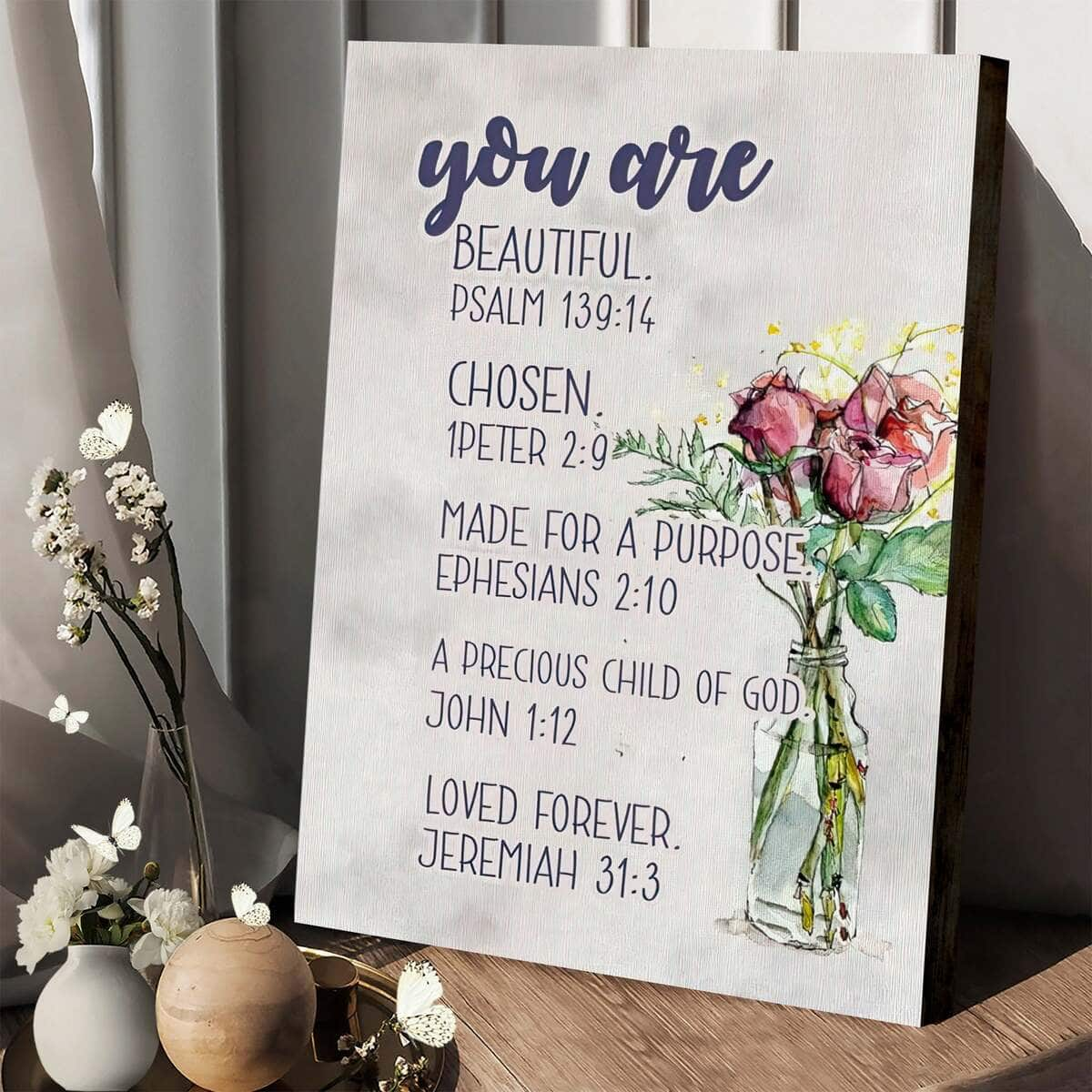 Christian Canvas Print You Are Who God Says