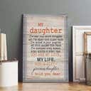 Christian Canvas Print My Daughter Is God's Gift Christian Canvas Print My Daughter Is God's Gift