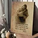 Christian Canvas Print Jesus Hugging A Child And Prayer Quote Christian Canvas Print Jesus Hugging A Child And Prayer Quote