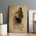 Christian Canvas Print Jesus Hugging A Child And Prayer Quote Christian Canvas Print Jesus Hugging A Child And Prayer Quote