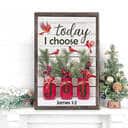Christmas Christian Today I Choose Joy James 1:2 Canvas Print Christmas Christian Today I Choose Joy James 1:2 Canvas Print