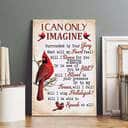 I Can Only Imagine Cardinal Christian Canvas Print
