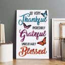 Christian Canvas Print Thankful Incredibly Grateful Unbelievably Christian Canvas Print Thankful Incredibly Grateful Unbelievably