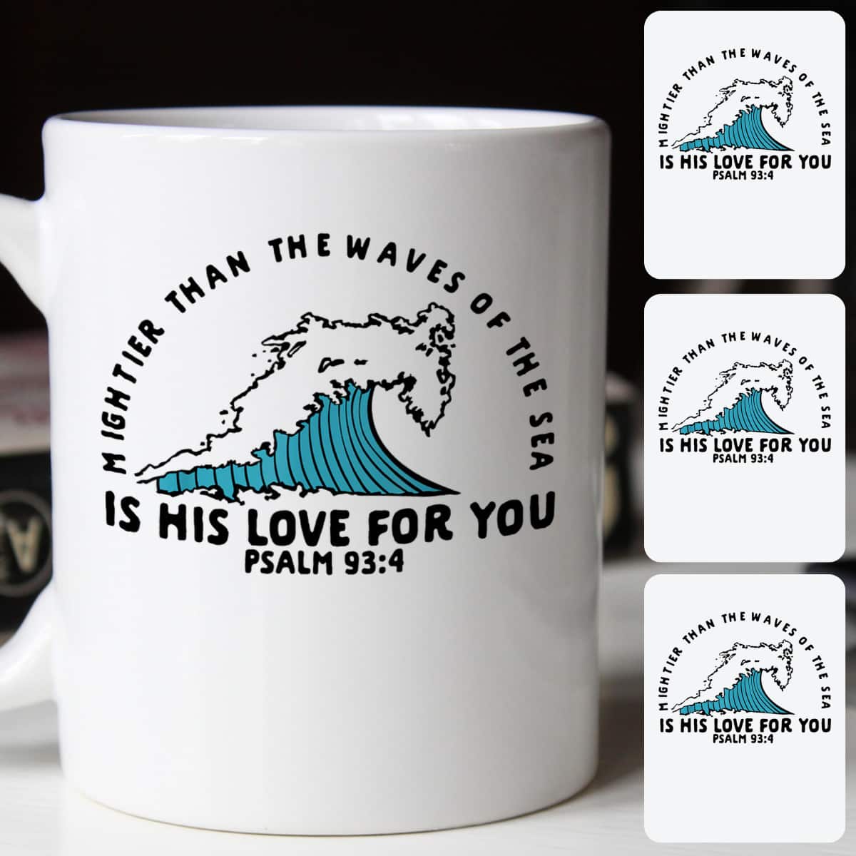 Christian Mightier Than The Waves Psalm 934 Christians Gift T-Shirt Christian Mightier Than The Waves Psalm 934 Christians Gift T-Shirt