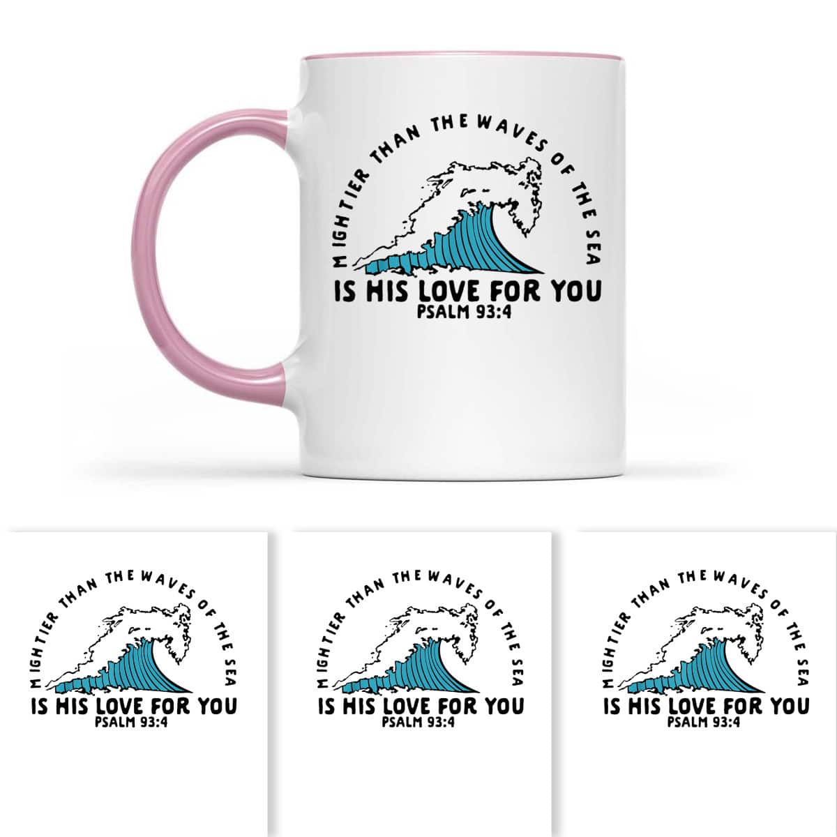 Christian Mightier Than The Waves Psalm 934 Christians Gift T-Shirt Christian Mightier Than The Waves Psalm 934 Christians Gift T-Shirt