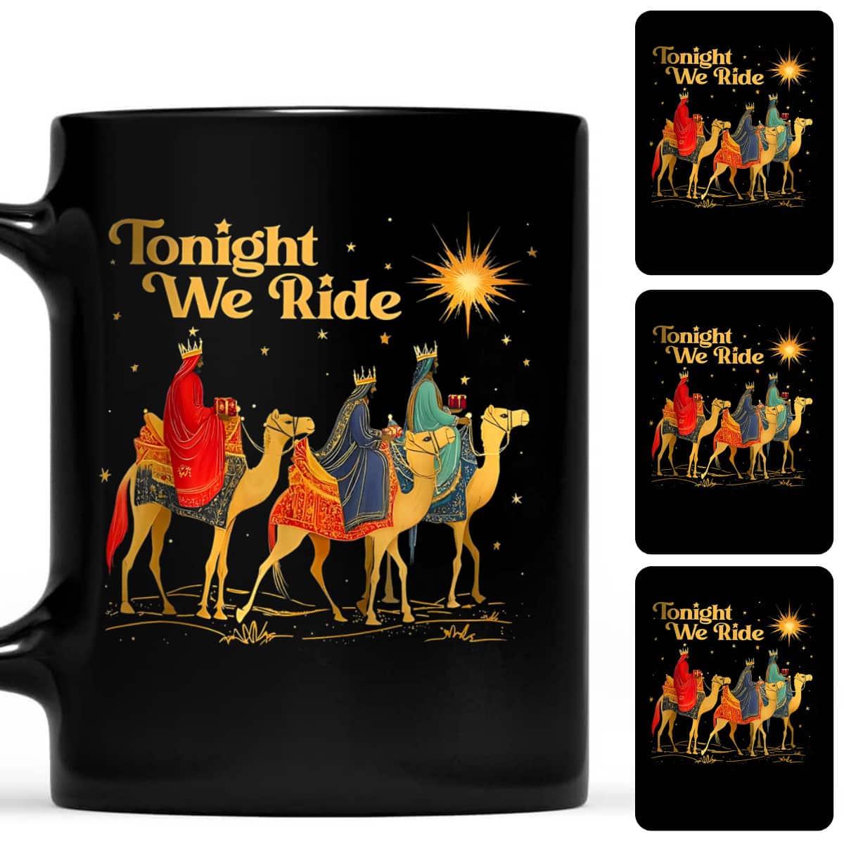 Tonight We Christmas Ride Men With Camel Ride Christian T-Shirt Tonight We Christmas Ride Men With Camel Ride Christian T-Shirt