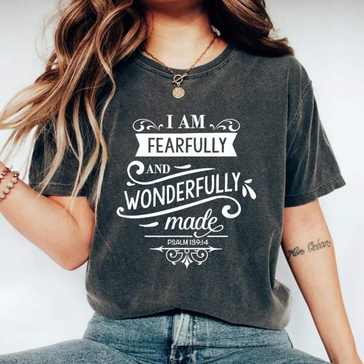 I Am Fearfully And Wonderfully Made Bible Verses Family T-Shirt I Am Fearfully And Wonderfully Made Bible Verses Family T-Shirt