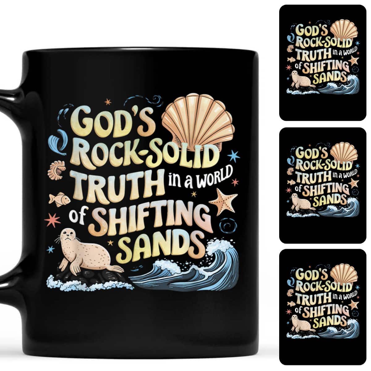 God's Rock Solid Breaker 2024 Christian Beach T-Shirt God's Rock Solid Breaker 2024 Christian Beach T-Shirt