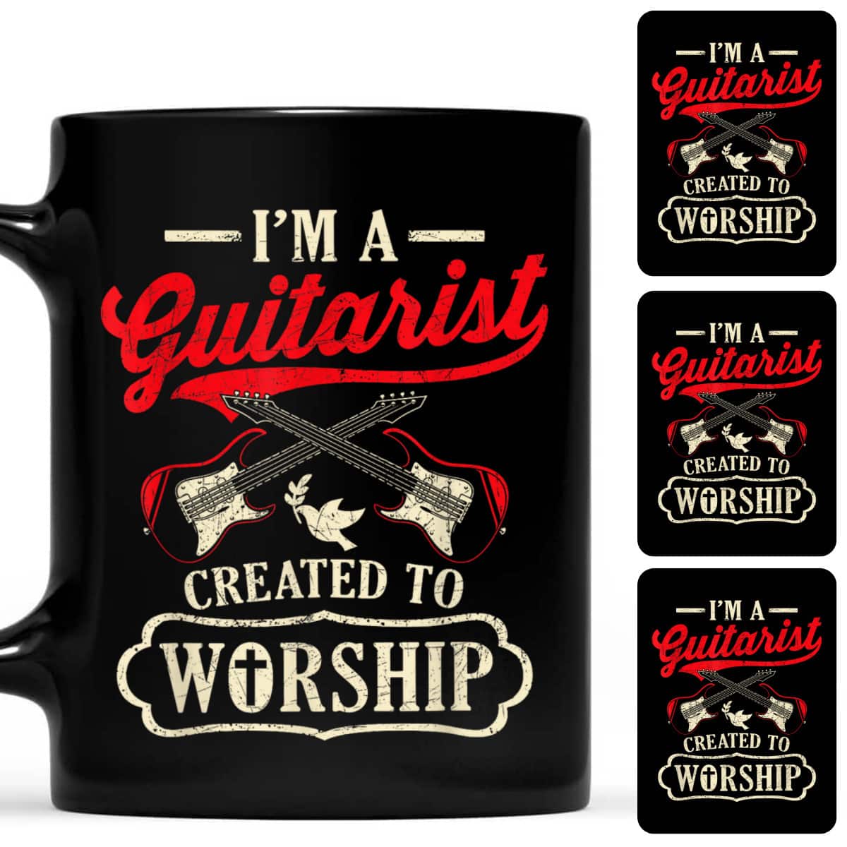 I'm A Guitarist Created To Worship Christian Musician Gospel T-Shirt I'm A Guitarist Created To Worship Christian Musician Gospel T-Shirt