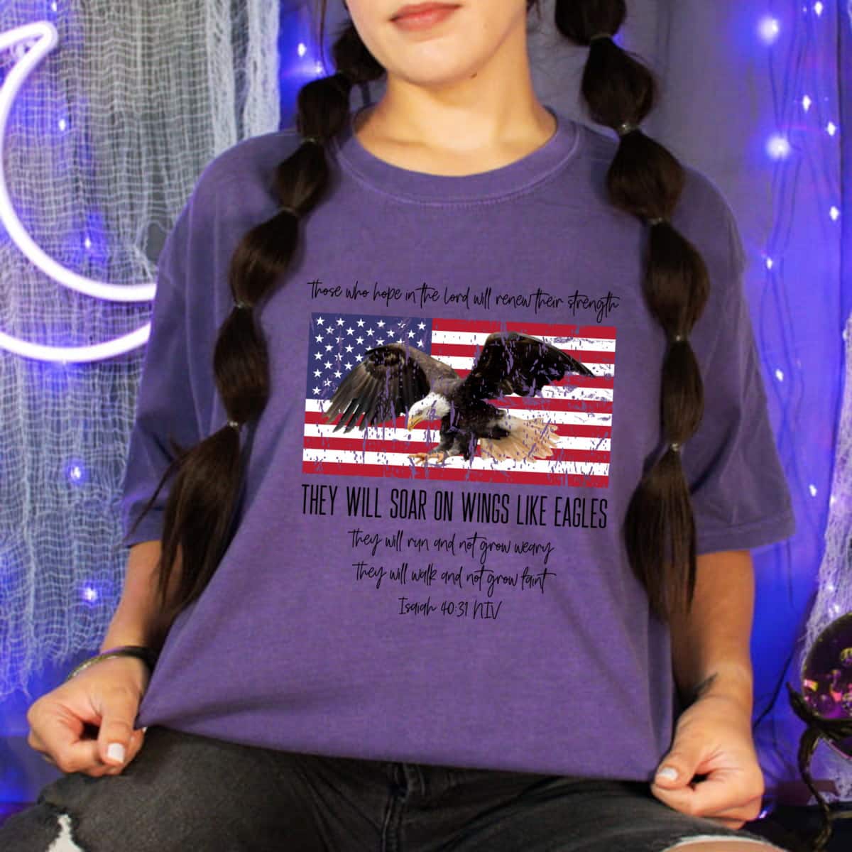 They Will Soar On Wings Like Eagles Isaiah 4031 Christian T-Shirt They Will Soar On Wings Like Eagles Isaiah 4031 Christian T-Shirt