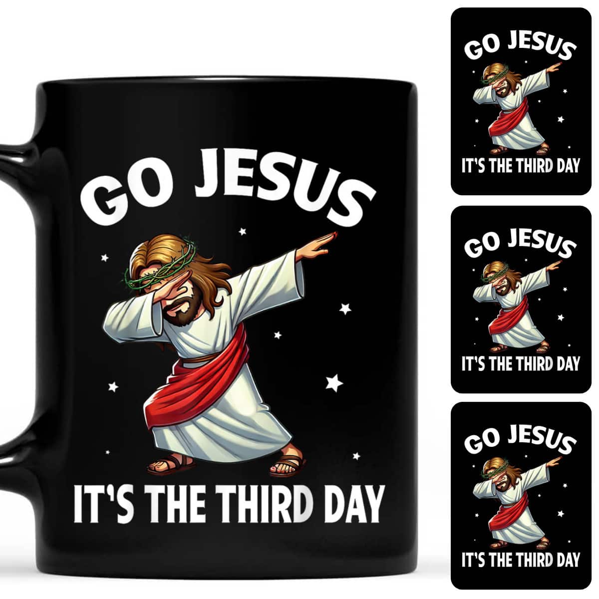 Dabbing With Stars Go Jesus It's The Third Day Christians T-Shirt Dabbing With Stars Go Jesus It's The Third Day Christians T-Shirt