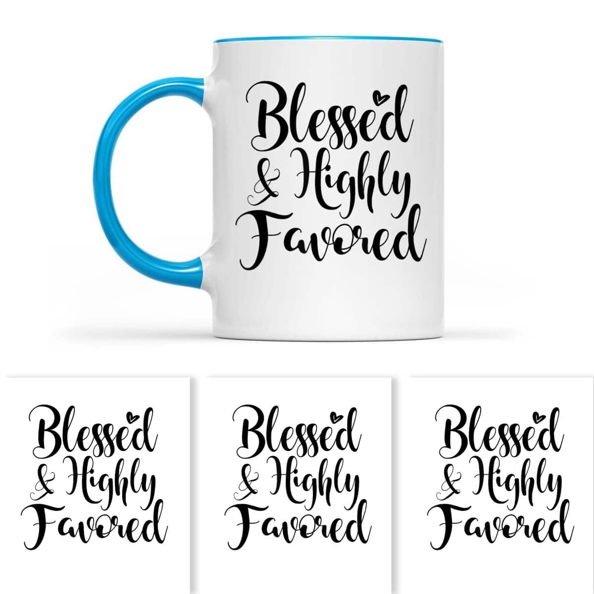 Blessed And Highly Favored Religious Spiritual T-Shirt Blessed And Highly Favored Religious Spiritual T-Shirt