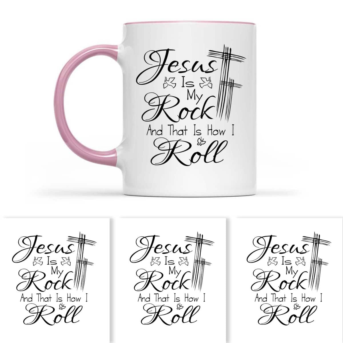 Jesus Is My Rock And That Is How I Roll Christian Religious T-Shirt Jesus Is My Rock And That Is How I Roll Christian Religious T-Shirt