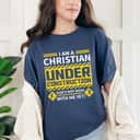 I'm Christian Christian Under Construction Gods Funny Road T-Shirt