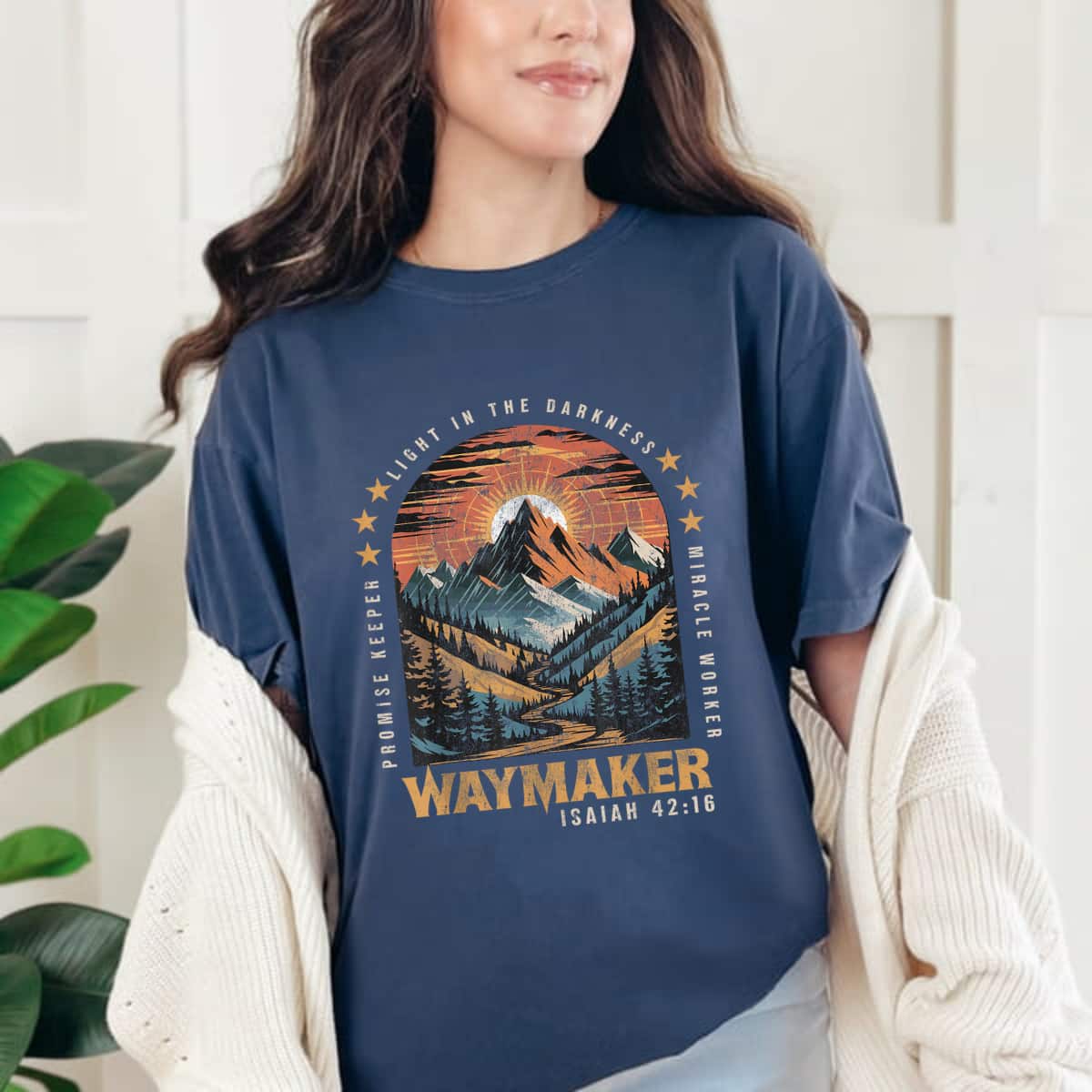Vintage Waymaker Promise Keeper Miracle Worker Christian T-Shirt Vintage Waymaker Promise Keeper Miracle Worker Christian T-Shirt