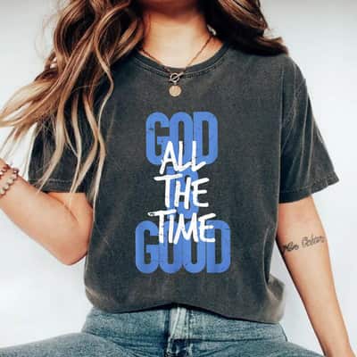Vintage Retro Christian God Is Good All The Time Jesus T-Shirt