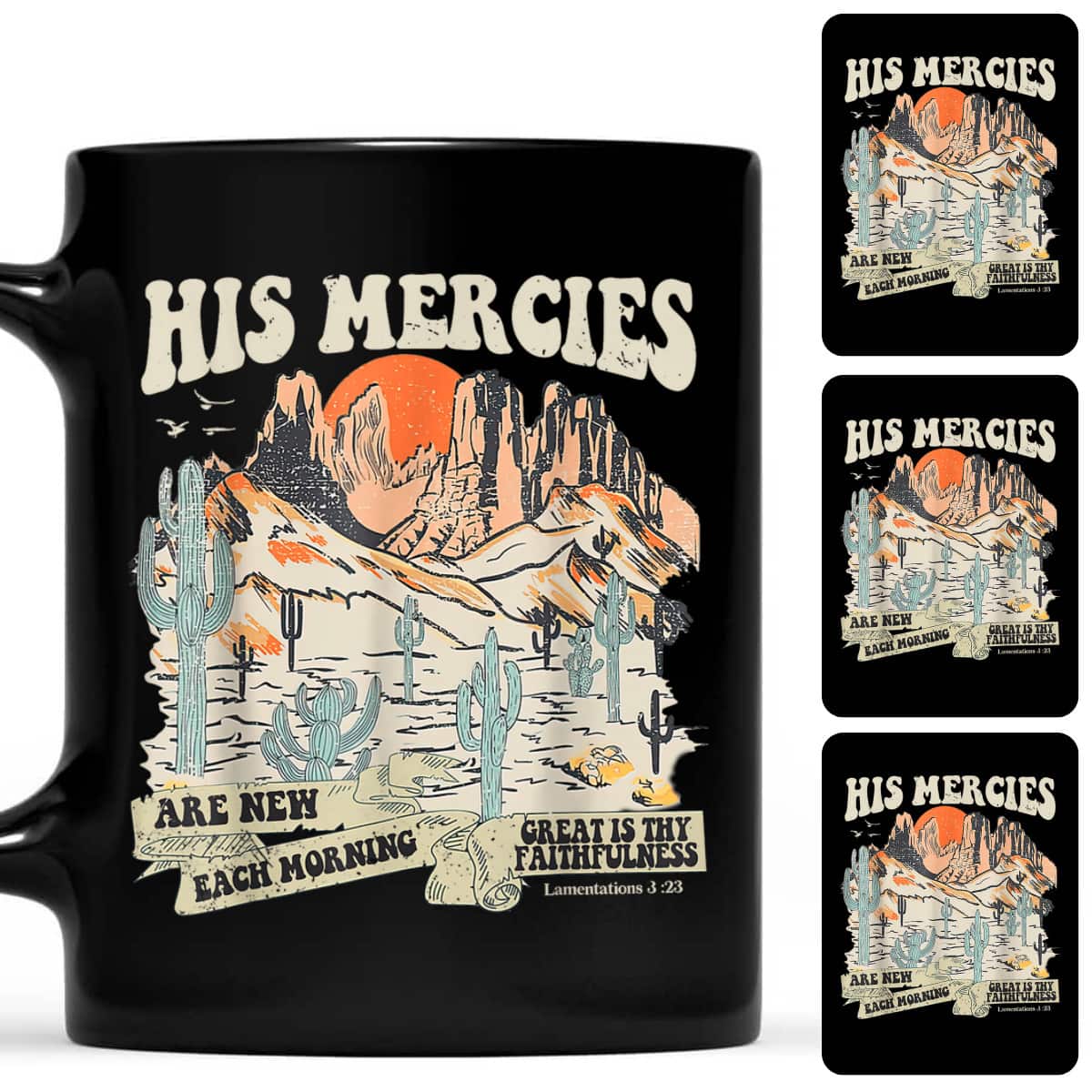 Boho Christian Jesus Faith Based His Mercies Are New T-Shirt Boho Christian Jesus Faith Based His Mercies Are New T-Shirt