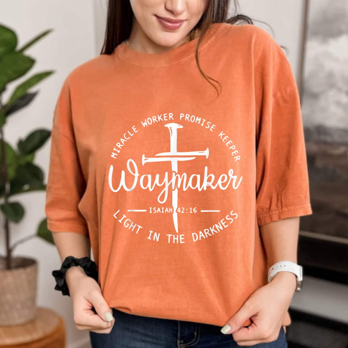 Christian Miracle Worker Waymaker Light In The Darkness T-Shirt Christian Miracle Worker Waymaker Light In The Darkness T-Shirt
