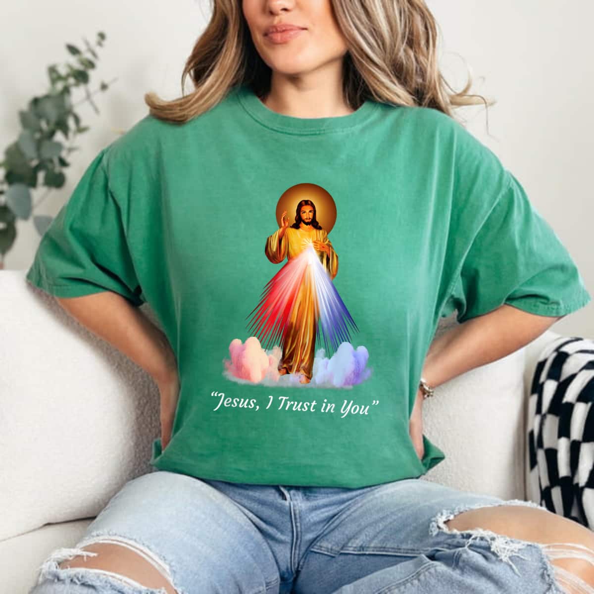 Christian Jesus I Trust I You Devine Mercy T-Shirt