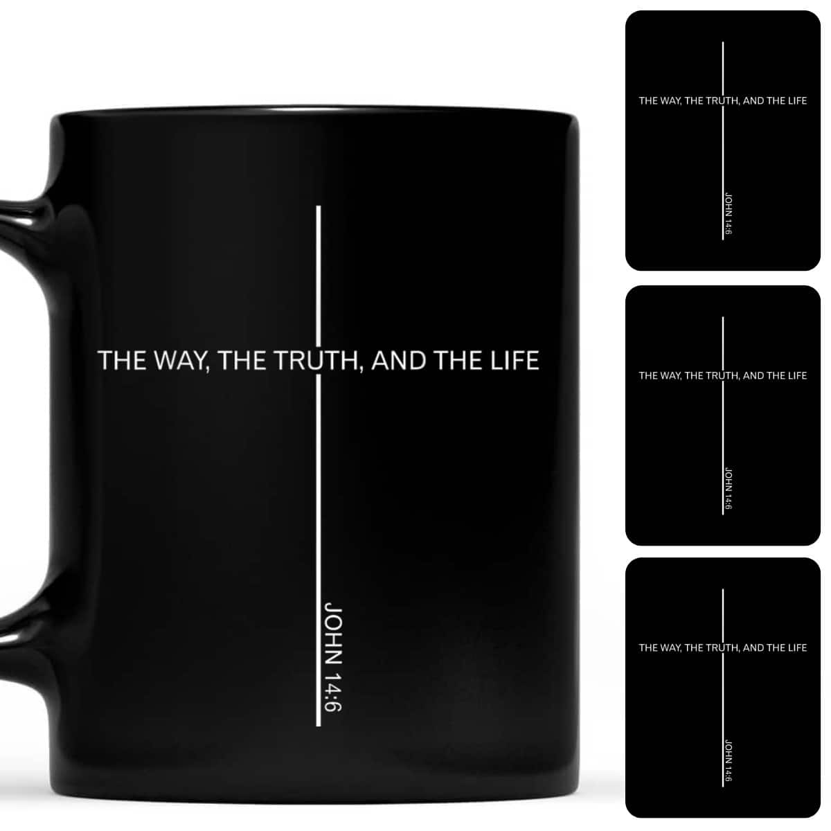 The Way Truth The Life Bible Verse Faith Cross Christian T-Shirt The Way Truth The Life Bible Verse Faith Cross Christian T-Shirt