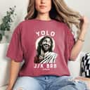 Funny Christian Easter Jesus YOLO JK BRB Black Small T-Shirt